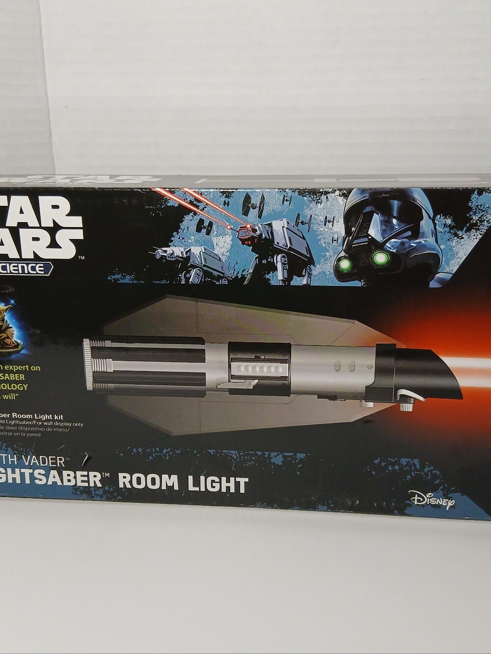 Star Wars Science Darth Vader Lightsaber Room Light Uncle Milton 2016 New